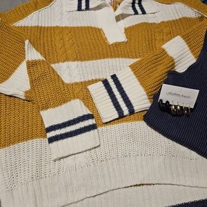 #34 Womens collard sweater